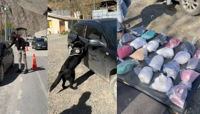 Şüphe üzerine durdurulan otomobilde büyük uyuşturucu yakalandı!