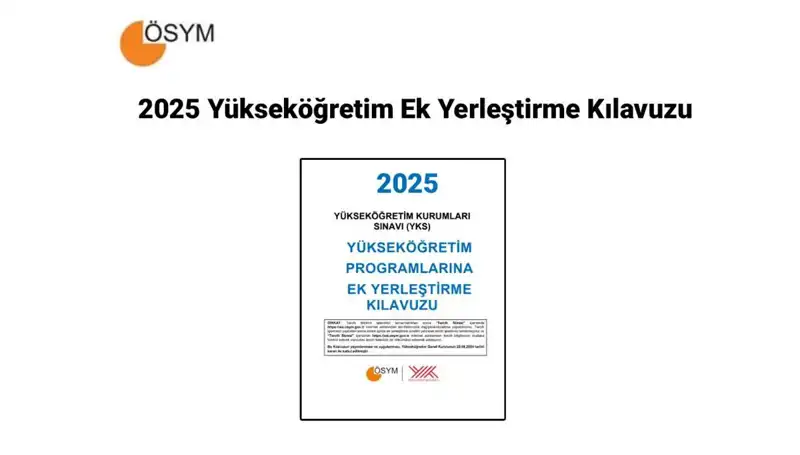 2025 Yılı Yükseköğretim Ek Yerleştirme Kılavuzu Açıklandı