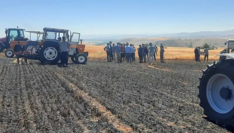 Yozgat’ta 100 Dönüm Tarım Arazisi Alev Alev Yandı
