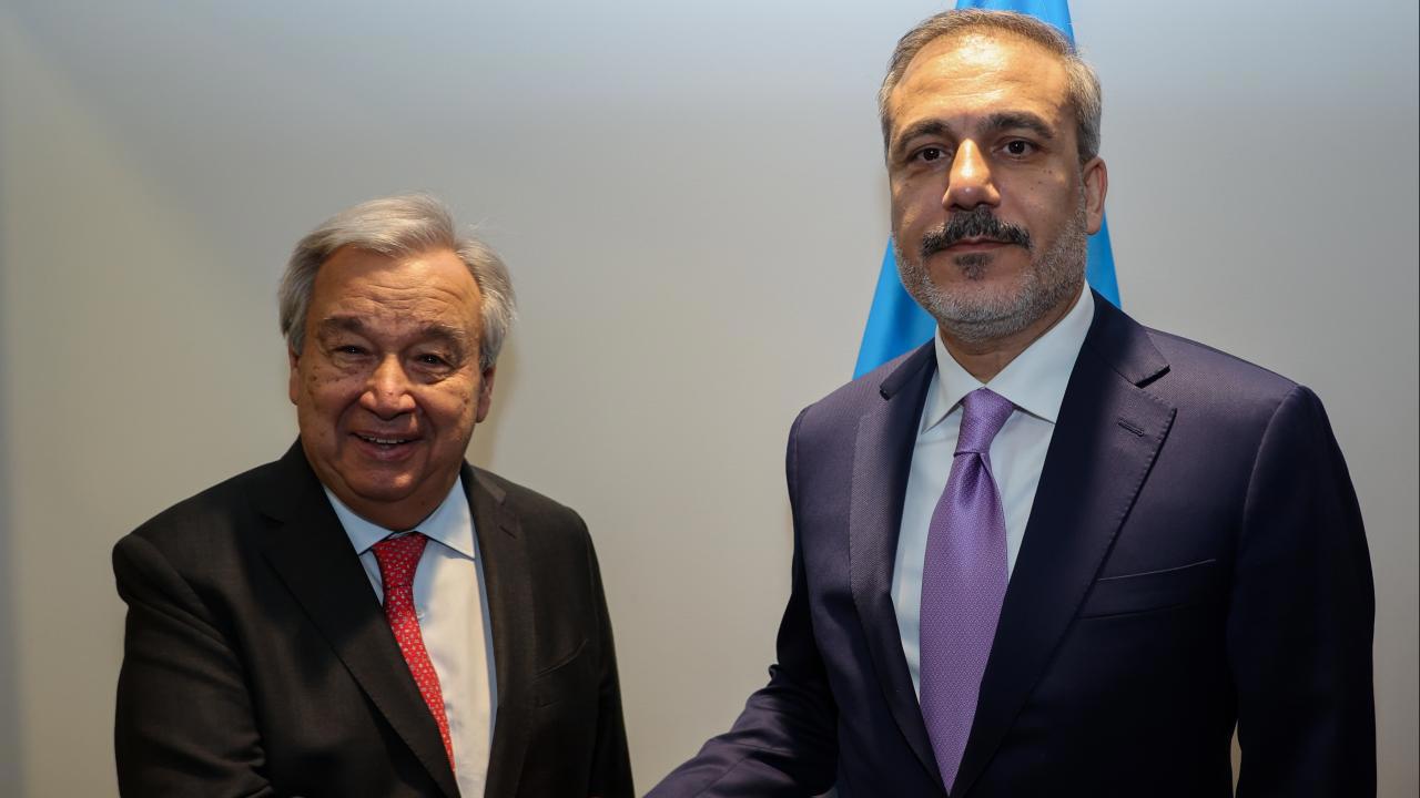 Bakan Fidan, BM Genel Sekreteri Guterres ile Ortak Güvenlik Konularını Görüştü