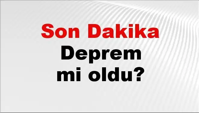 Kütahya'da Şiddetli Deprem: Afet Uyarıları ve İlk Bilgiler Geldi