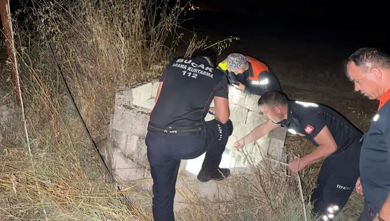 Burdur'da Kuyuya Düşen Kediye İtfaiye Kurtarma Operasyonu